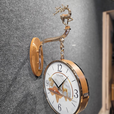 Stylish Double Sided Wall Clock With Splendid Design