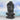 THE AMOGHASIDDHI BUDDHA HEAD STATUE - LARGE (BLACK)