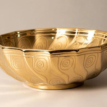 Golden Porcelain Countertop Basin