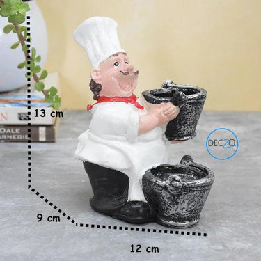 LAUGHING CHEF SALT AND PEPPER SHAKER HOLDER