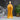 ZEN MONK STATUE FOR DECORATIONS CREATIVE HOME ACCESSORIES STUDY DESKTOP LIVING ROOM OFFICE (ORANGE)