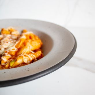 Dim Black Pasta Bowl| Gray | Stoneware Ceramic
