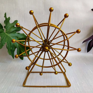 Ferris Wheel Shelf Decor - Modern Gold Accent Decor