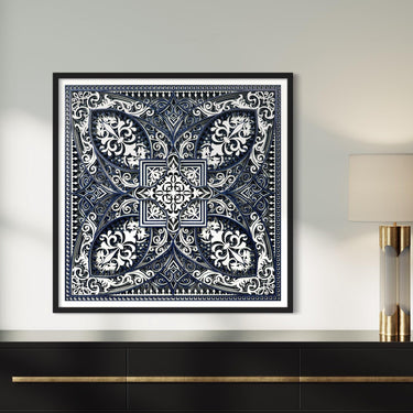 Royale Mandala 8 Layer Laser Cut Wood Wall Art Wall Sculpture Mandala With Frame