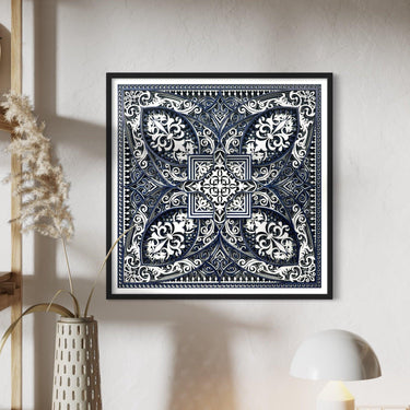 Royale Mandala 8 Layer Laser Cut Wood Wall Art Wall Sculpture Mandala With Frame