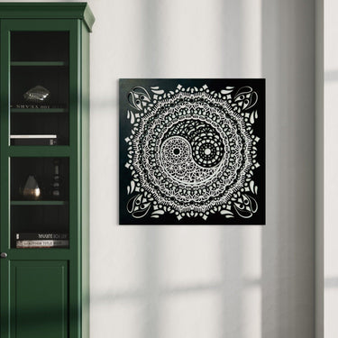 Ying Yang 8 Layer Laser Cut Wood Wall Art Wall Sculpture Without Frame