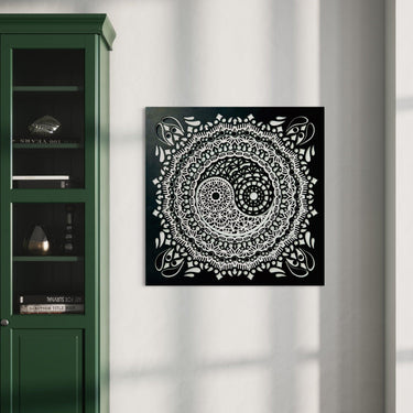 Ying Yang 8 Layer Laser Cut Wood Wall Art Wall Sculpture Without Frame