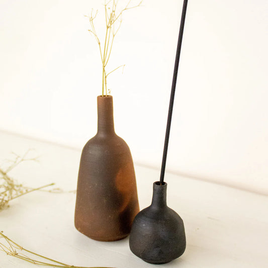 Terracotta Miniature Pots | Miniature Combo of Vase and Incense Holder Vol 2 | Terracotta