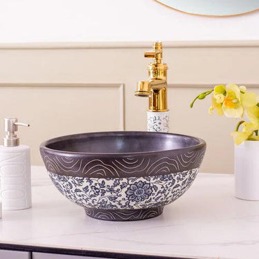 Blackline Porcelain Counter Top Basin