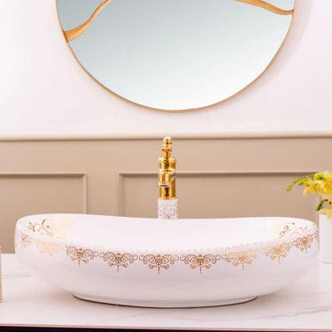 Medallion Porcelain Counter Top Basin