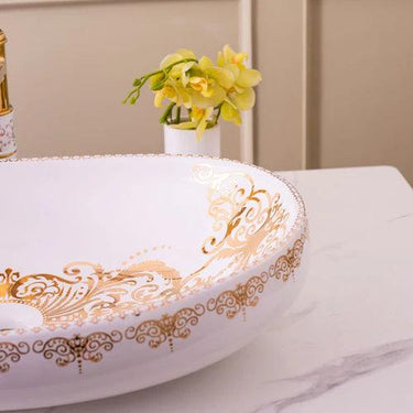 Medallion Porcelain Counter Top Basin