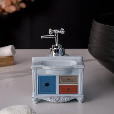 Vanity Cabinet Soap Dispenser - Blue