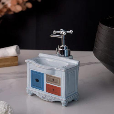 Vanity Cabinet Soap Dispenser - Blue