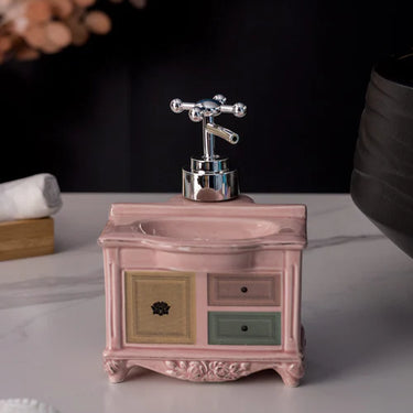 Vanity Cabinet Soap Dispenser - Pink