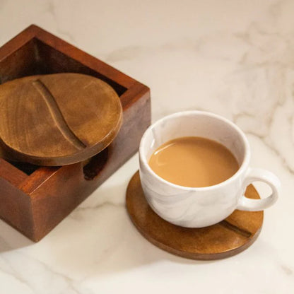 Bitter Coasters | Brown | Mango Wood | Set of 6