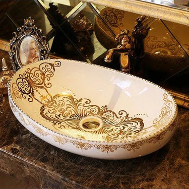 Medallion Porcelain Counter Top Basin