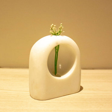 Naked Marble Vase | White Indian Marble