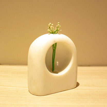 Naked Marble Vase | White Indian Marble