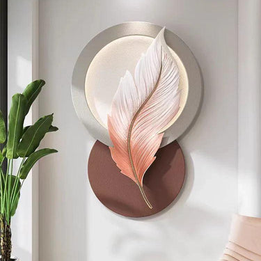 The Altruistic Leaf 3D Resin Wall Art Decor With LED Lights 45 x 32 Inches