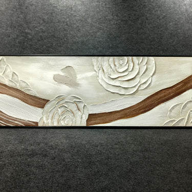 handmade painting of White Roses For Your Home Decor 150*50