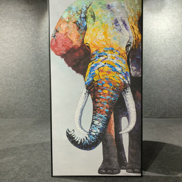 wild elephant handmade painting For Living Room ,office ,and bedroom decor 80*160