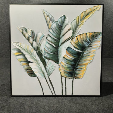 Banana Leaves Handmade Painting 80*80