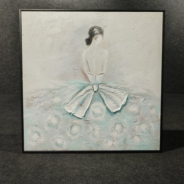 Hand Painted Women Figure Wall Art Handmade painting 80*80 cm