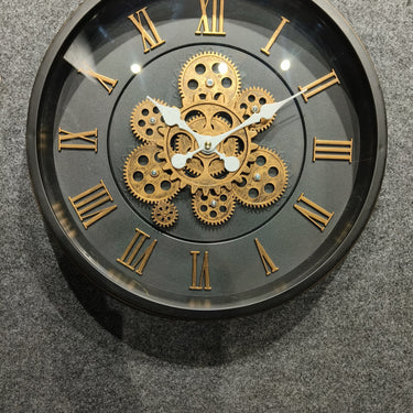 Vintage Oversized Modern Large Rustic Gear Wall Clock (Size 45CM)