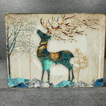 Cristal Paintig of Christmas Deer for Home Decor Living Room Decoration 60*80CM