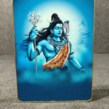 Crystal painting of Blue lord Shiva for Home Decor 30*40CM