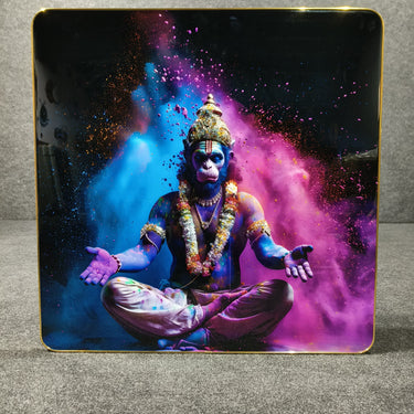 Crystal Painting of Lord Hanuman for Home Decor Living Room Decoration 60*60CM