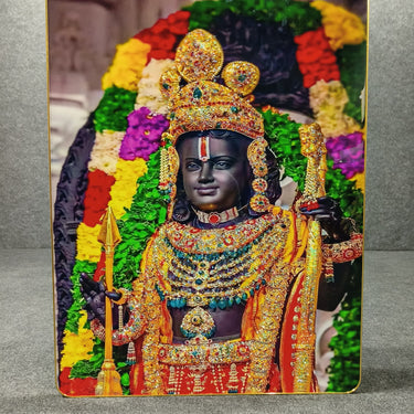 Crystal Painting of Shree Ram Lalla for Home Decor Living Room Decoration 60*80CM