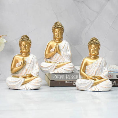 LORD BUDDHA STATUE IN THREE DIFFERENT POSITIONS