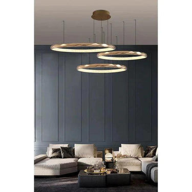 DUSKY MOON Chandelier 3 Rings