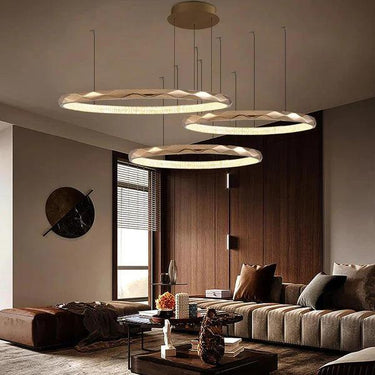 DUSKY MOON Chandelier 3 Rings