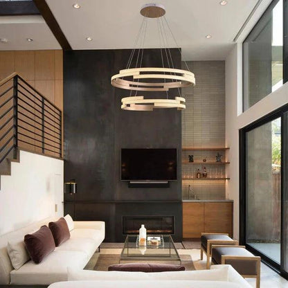 GOLDEN CHALET Chandelier Double