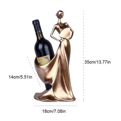 LUXURY LADY WINE BOTTLE HOLDER