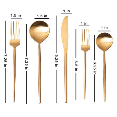 Cutlery (Gold)- Set Of 5