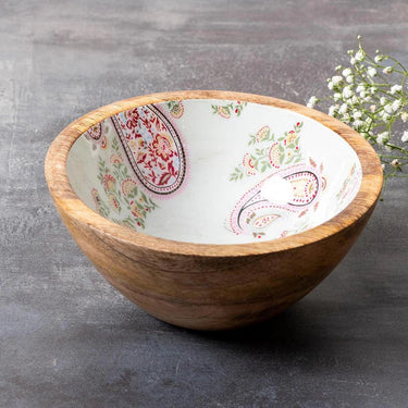 Paisley Printed Serving Bowls Set of 4