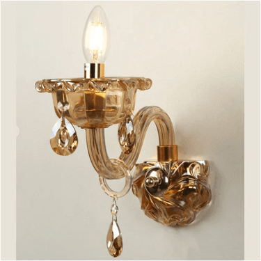 Palacio Golden Crystal Sconce Wall Light