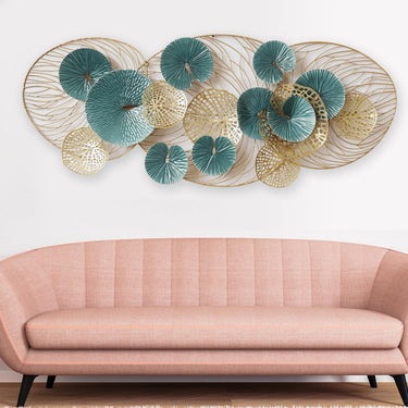 Dandeli Modern circular discs Metal Wall Art Panel