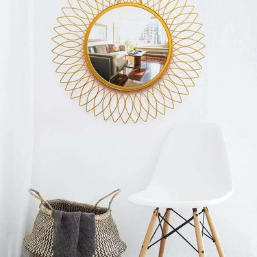 Sunflower Metal Wall Mirror