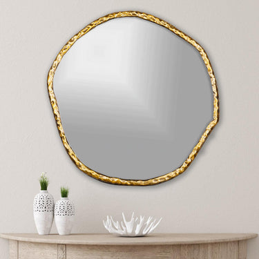 Dutch Antique Brass Finish Decorative Mirror