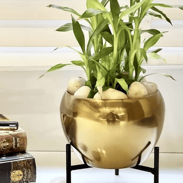 Soothing Interiors Metal Flower vase for Home Decor and Indoor Room Vintage Vase Filler